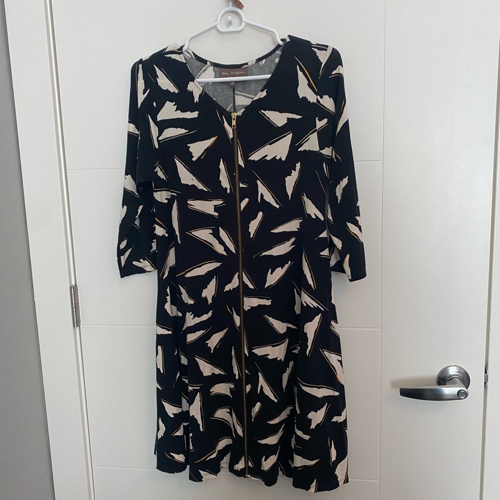 Black and White Patterned Dress